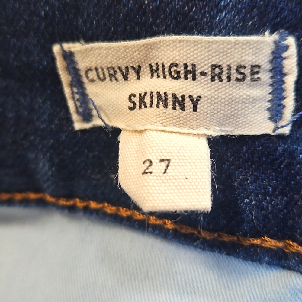 Madewell Curvy High Rise Skinny Jeans Size 27 - Picture 7 of 10